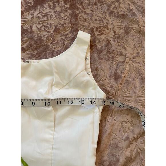 Vintage 60s/70s green embroidered elegant unique midi dress size xs - Picture 6 of 7